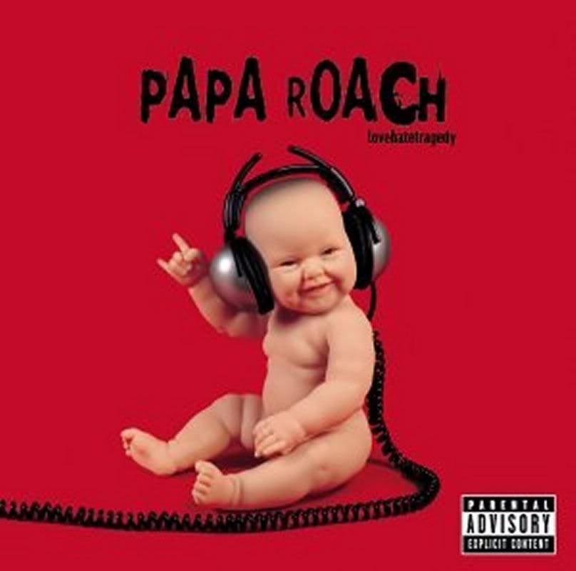 papa roach love hate tragedy album cover